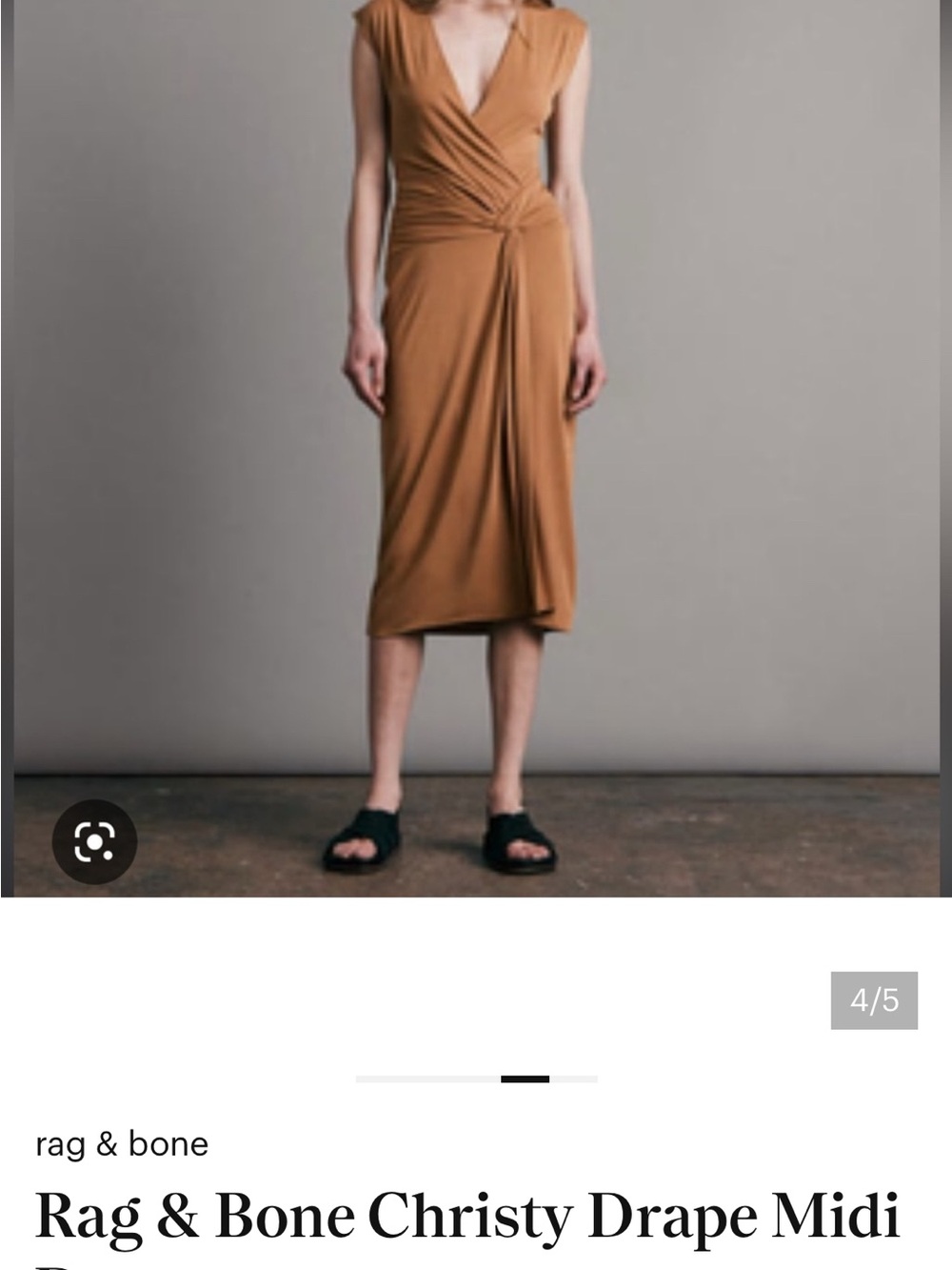 rag & bone Tan/Caramel Wrap Dress